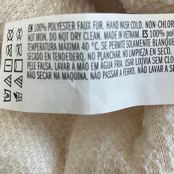 Forever 21 Cream‎ Sherpa Hoodie Sweater - Picture 5 of 5